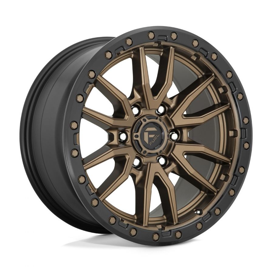 Fuel Wheels<br>Rebel Matte Bronze Black Lip (17x9)